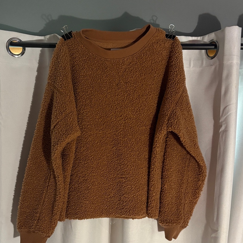 American Eagle Outfitters Warm Brown Crew Neck Sweater